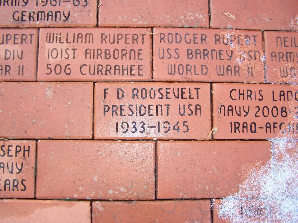 WEST LIBERTY VETERANS MEMORIAL PLAZA BRICKS SECTION B