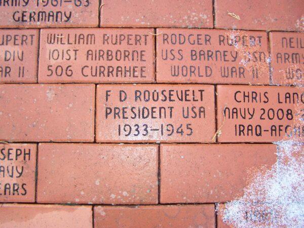 WEST LIBERTY VETERANS MEMORIAL PLAZA BRICKS SECTION B