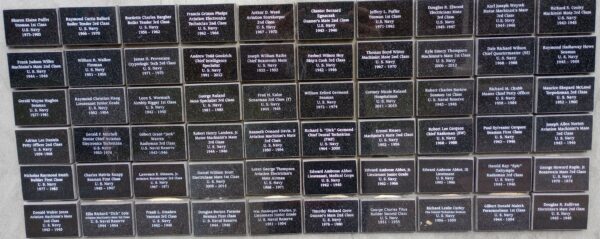 SIDNEY DEPARTMENT OF THE NAVY MEMORIAL HONOR ROLL