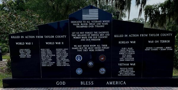 TAYLOR COUNTY KILLED IN ACTION WAR MEMORIAL