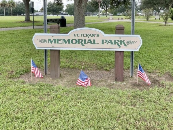 CITY OF ZEPHYRHILLS VETERANS PARK MEMORIAL MARKER