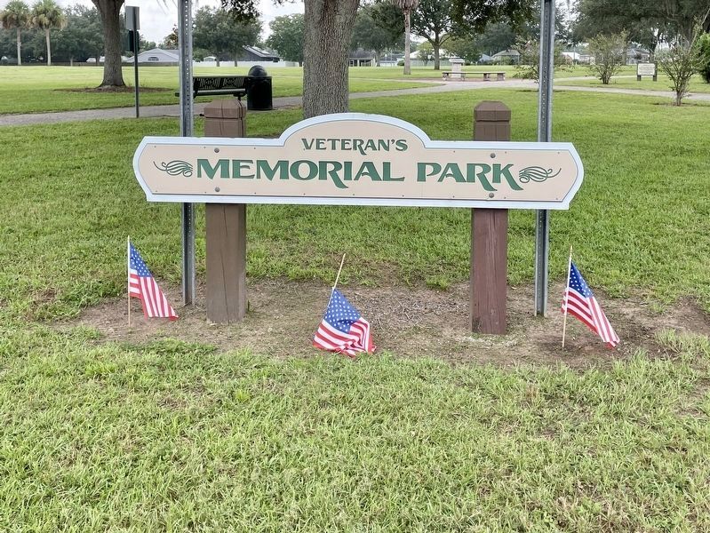 CITY OF ZEPHYRHILLS VETERANS PARK MEMORIAL MARKER