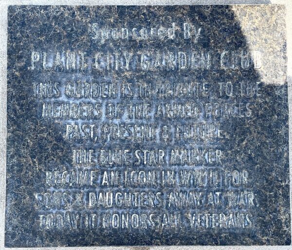 PLANT CITY GARDEN CLUB VETERANS MEMORIAL STONE