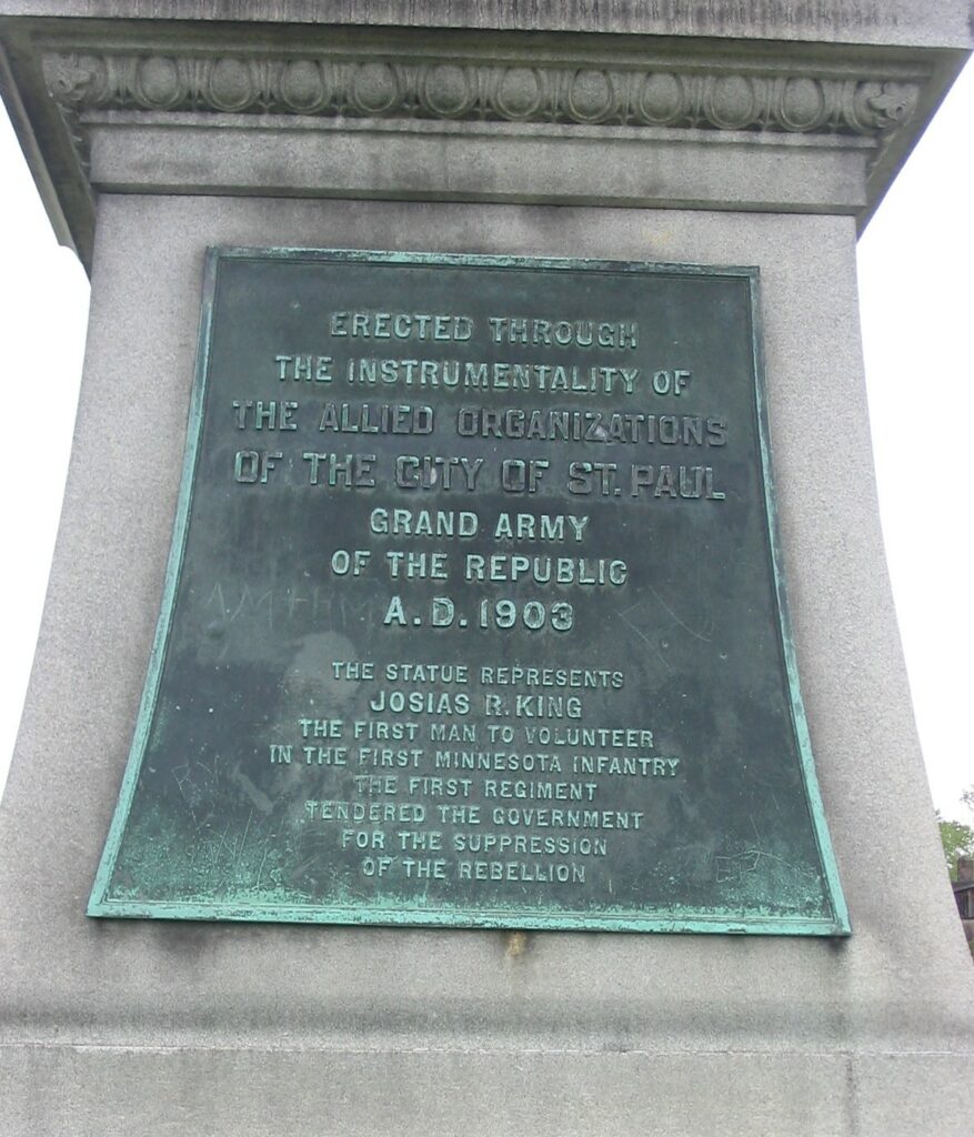 SAINT PAUL CIVIL WAR MEMORIAL PLAQUE C