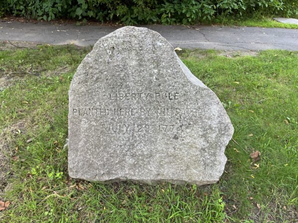 LIBERTY POLE REVOLUTIONARY WAR MEMORIAL STONE