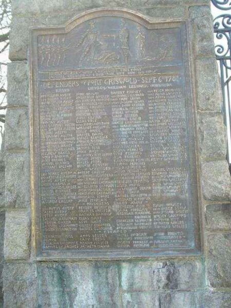 DEFENDERS OF FORT GRISWOLD WAR MEMORIAL