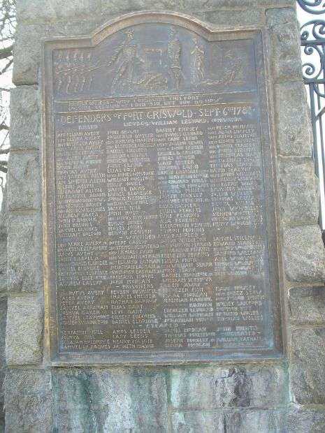 DEFENDERS OF FORT GRISWOLD WAR MEMORIAL