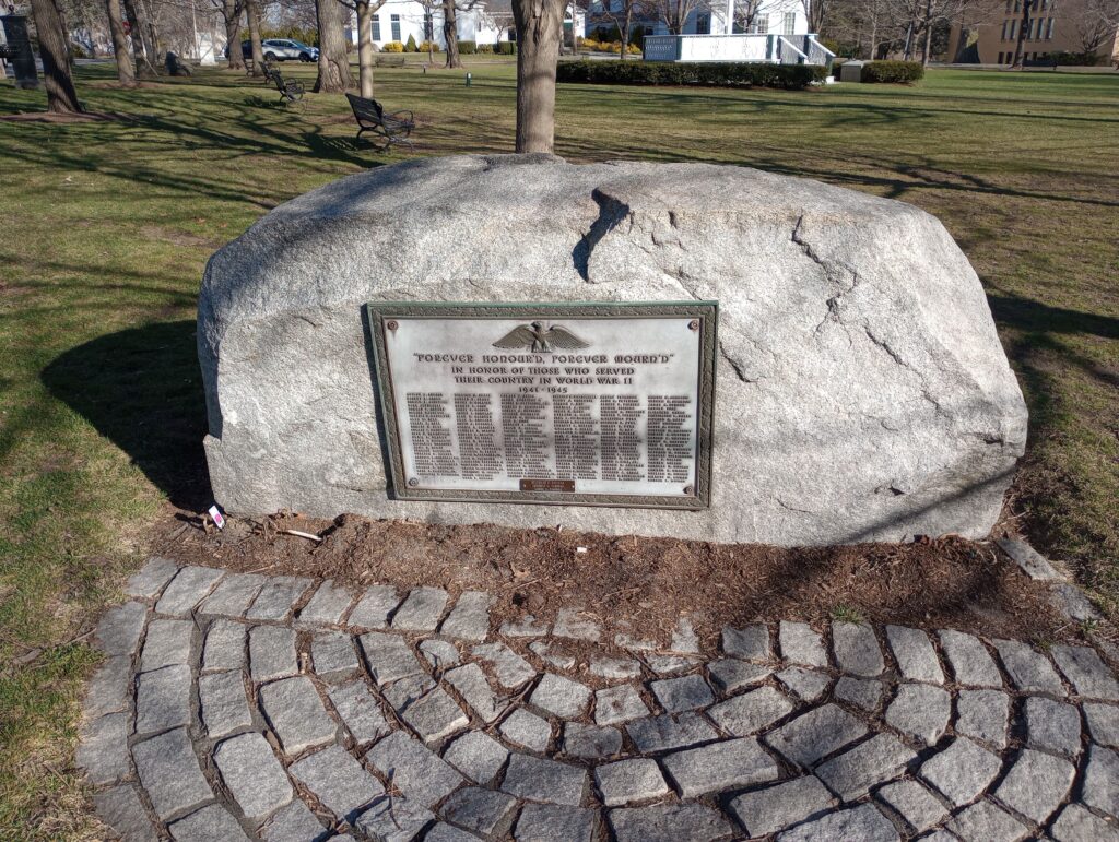 WESTFORD WORLD WAR II MEMORIAL