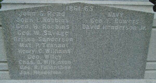 TOWN OF MERRIMACK WAR VETERANS MEMORIAL STONE H