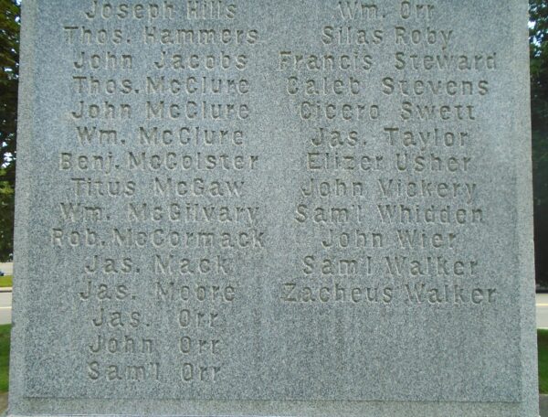 TOWN OF MERRIMACK WAR VETERANS MEMORIAL STONE C