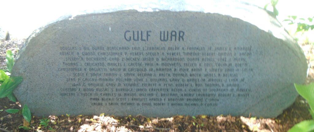 WINDSOR GULF WAR HONOR ROLL MEMORIAL
