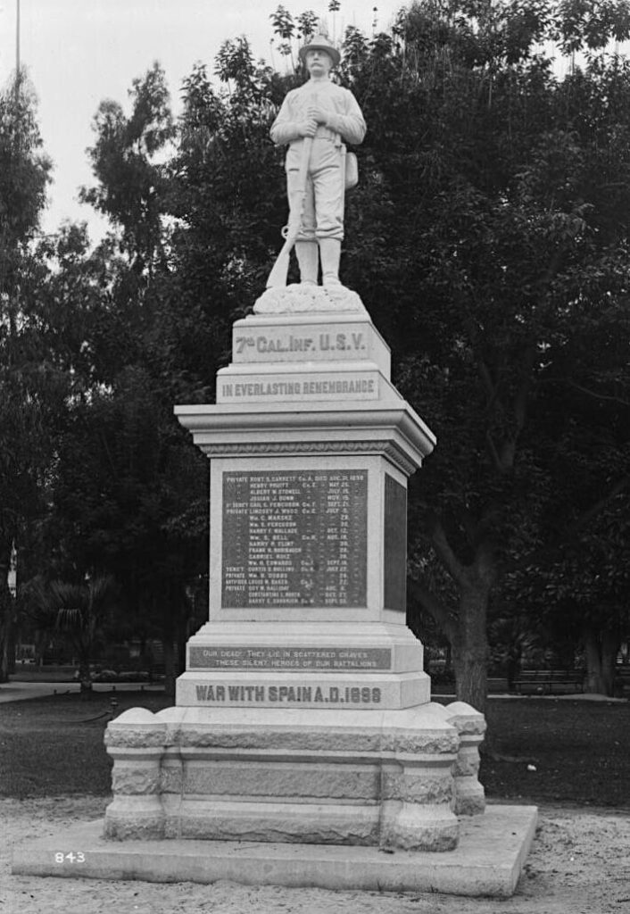 LOS ANGELES SPANISH-AMERICAN WAR MEMORIAL ORIGINAL