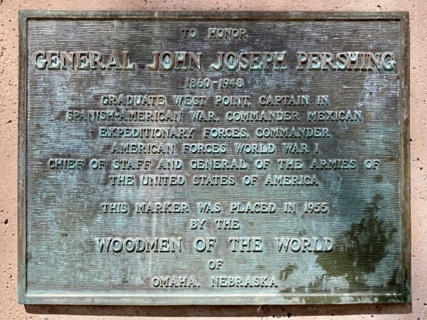 GENERAL JOHN JOSEPH PERSHING WAR MEMORIAL PLAQUE