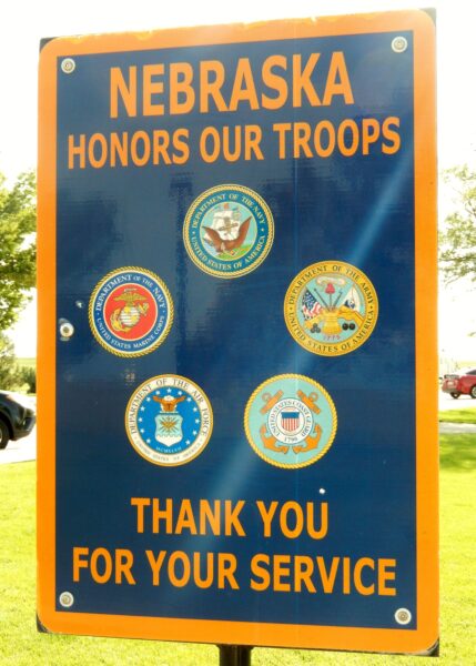 SIDNEY, NEBRASKA HONORS OUR TROOPS MEMORIAL PLAQUE