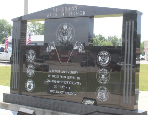 VETERANS WALK OF HONOR WAR MEMORIAL BACKI