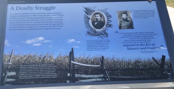 A DEADLY STRUGGLE WAR MEMORIAL PLAQUE