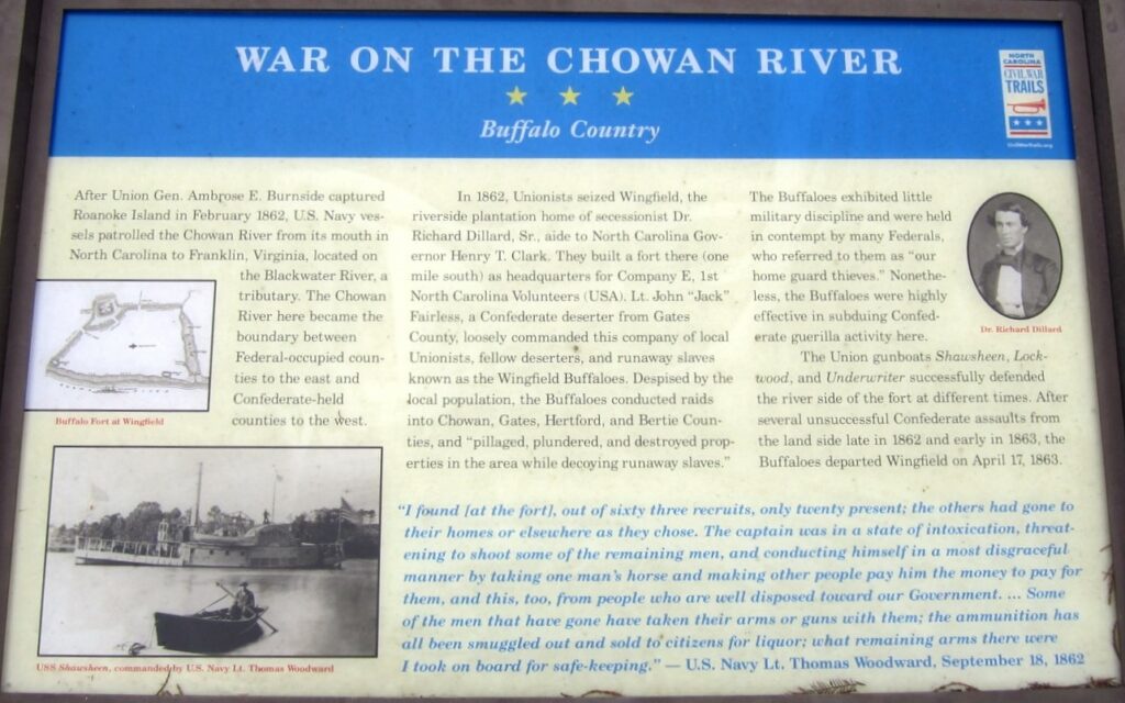 WAR ON THE CHOWAN RIVER MEMORIAL PANEL