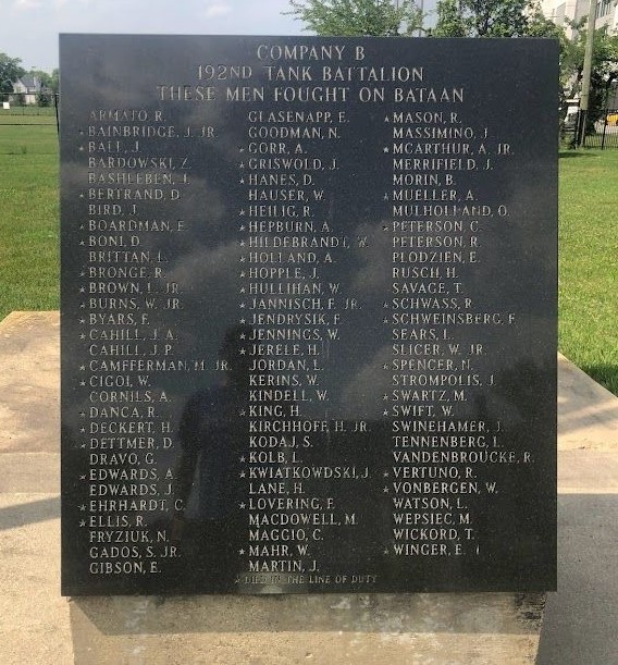COMPANY B, 192ND TANK BATTALION MEMORIAL