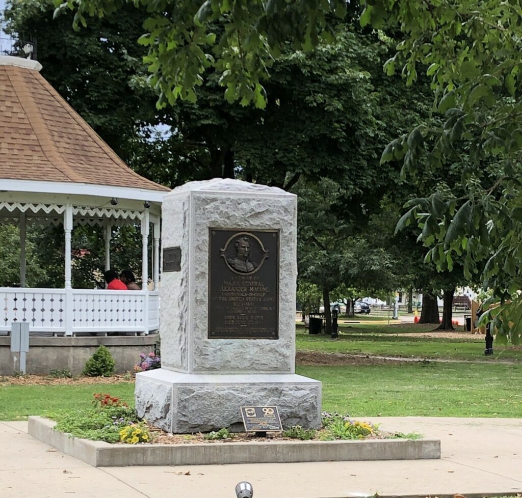 MAJOR GENERAL ALEXANDER MACOMB WAR MEMORIAL