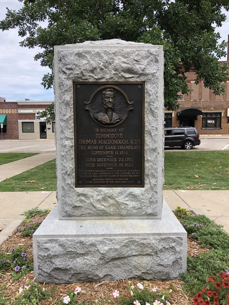 COMMODORE THOMAS MACDONOUGH U.S.N. WAR MEMORIAL