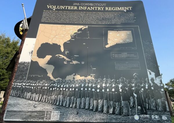 29TH CONNECTICUT VOLUNTEER INFANTRY REGIMENT WAR MEMORIAL PLAQUE
