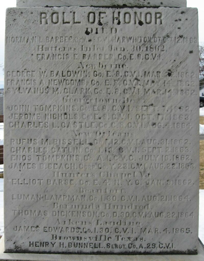 Litchfield Soldiers Memorial SIDE A