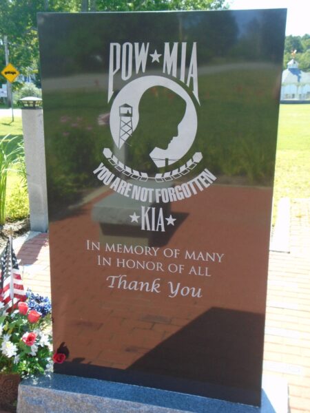 UNITY NEW HAMPSHIRE VETERANS MEMORIAL BACK