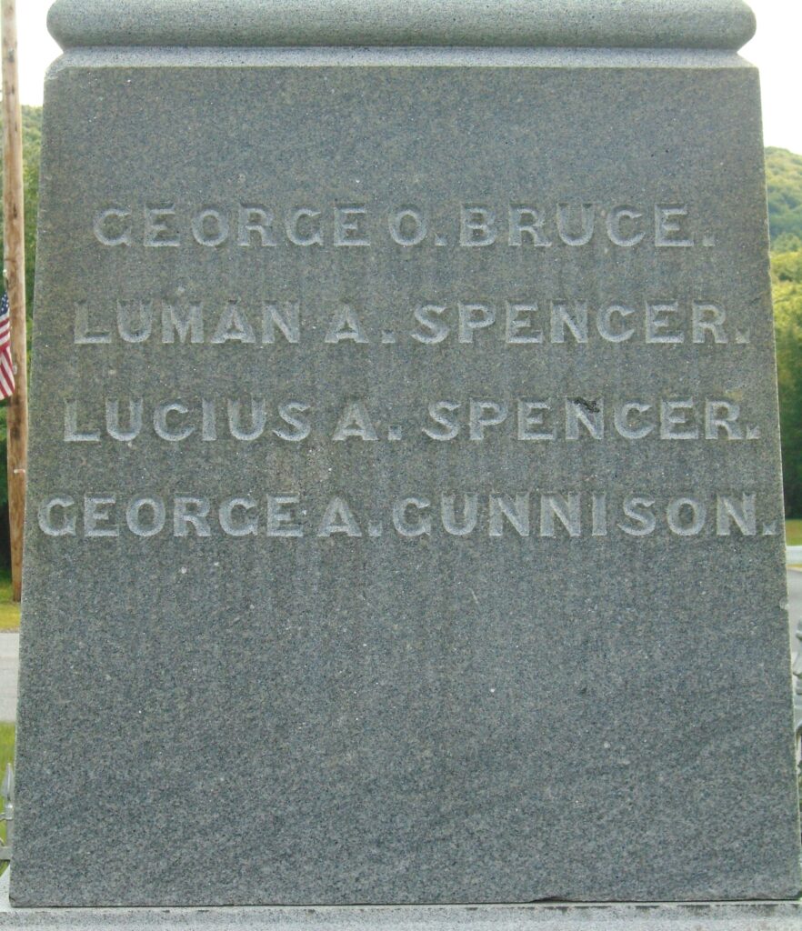 OUR FALLEN HEROES CIVIL WAR MEMORIAL SIDE D