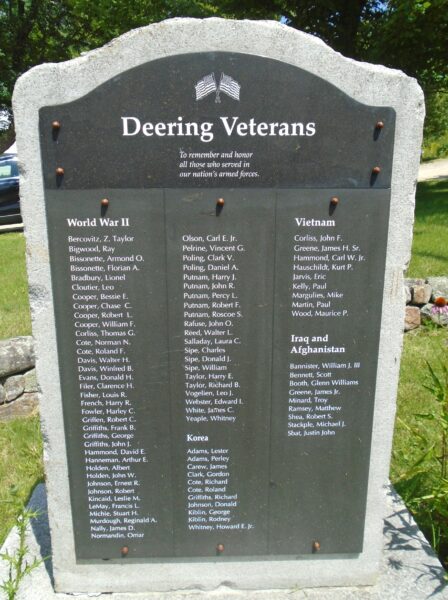 DEERING VETERANS MEMORIAL