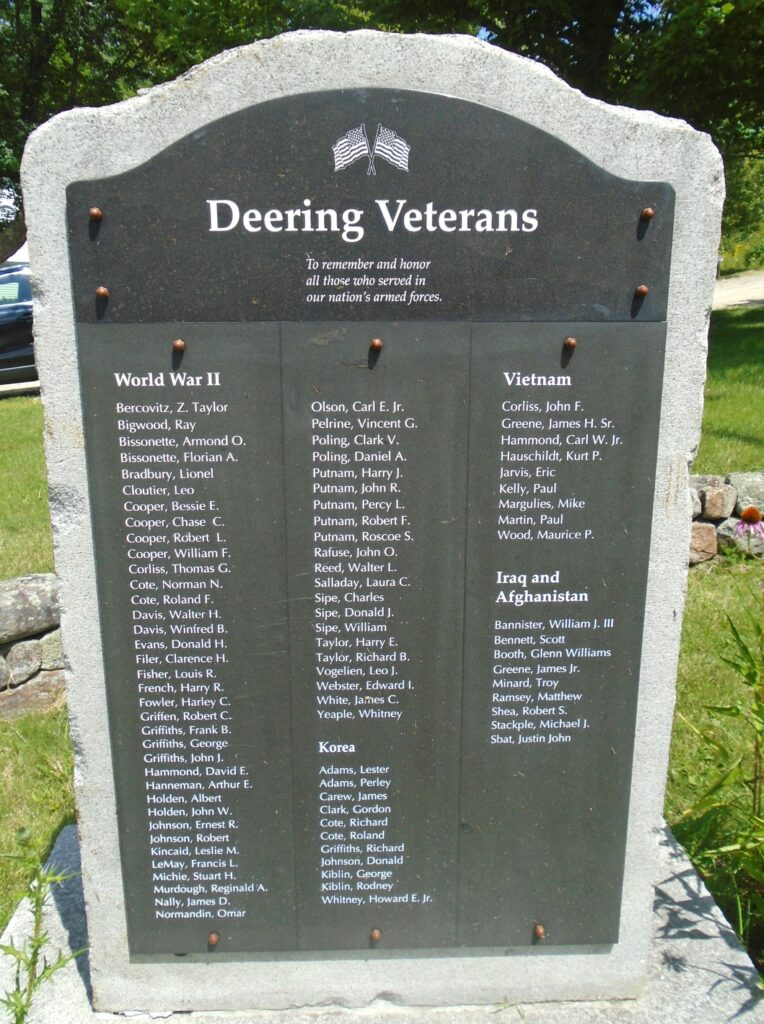 DEERING VETERANS MEMORIAL