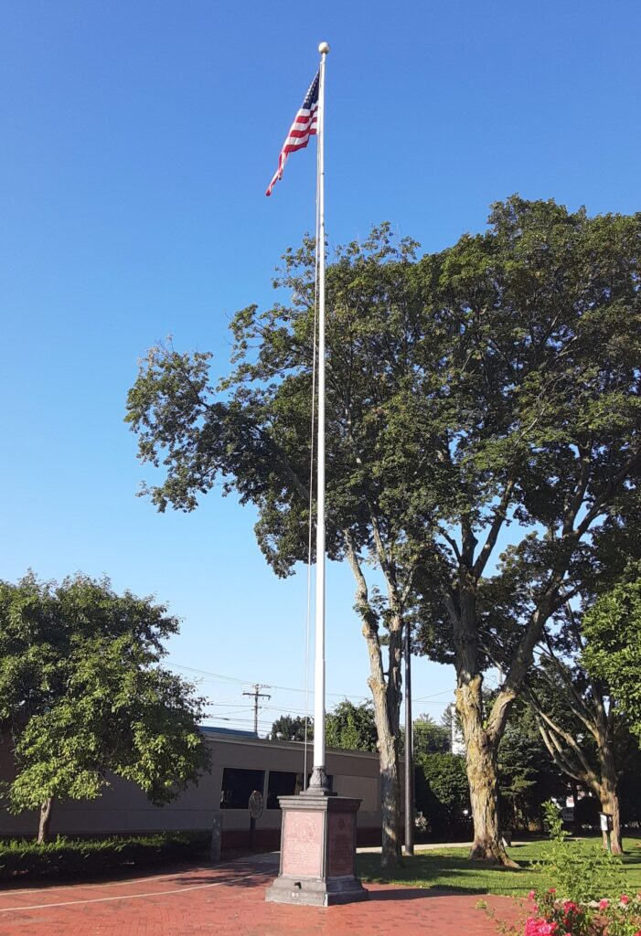 NASHUA AND HER CITIZENS WORLD WAR MEMORIAL FLAGPOLE