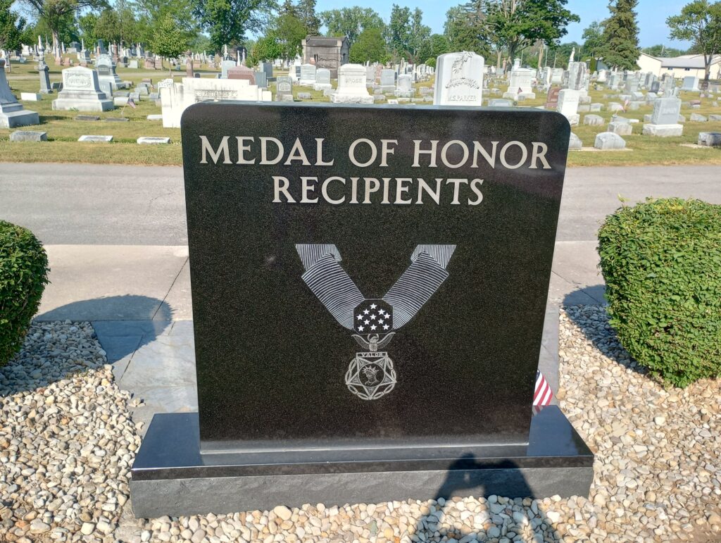 HANCOCK COUNTY MEDAL OF HONOR RECIPIENTS MEMORIAL FRONT