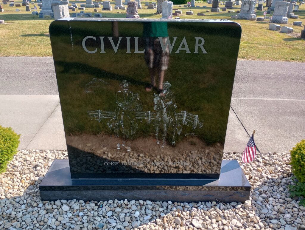 CIVIL WAR ANDREWS RAID MEMORIAL BACK