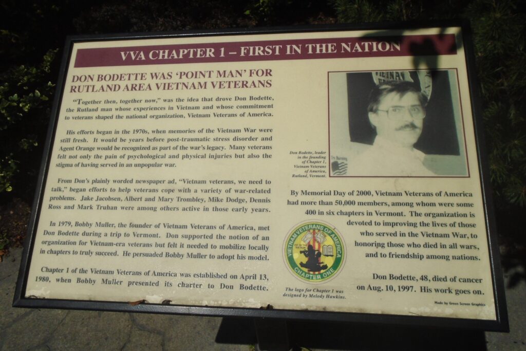 VVA CHAPTER 1 MEMORIAL PANEL