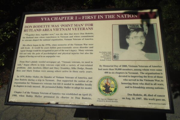 VVA CHAPTER 1 MEMORIAL PANEL