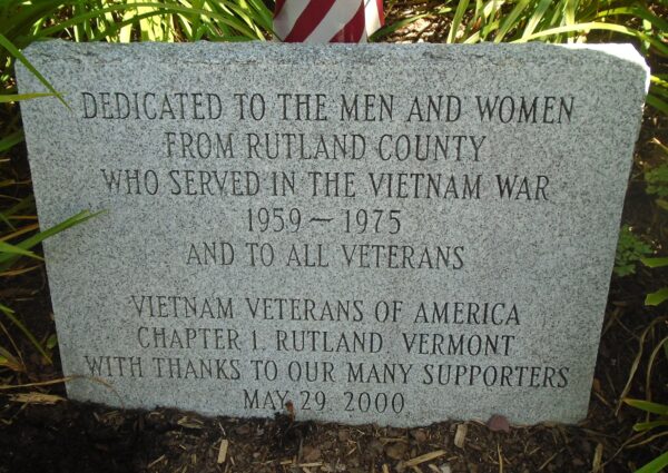 RUTLAND COUNTY VIETNAM VETERANS MEMORIAL