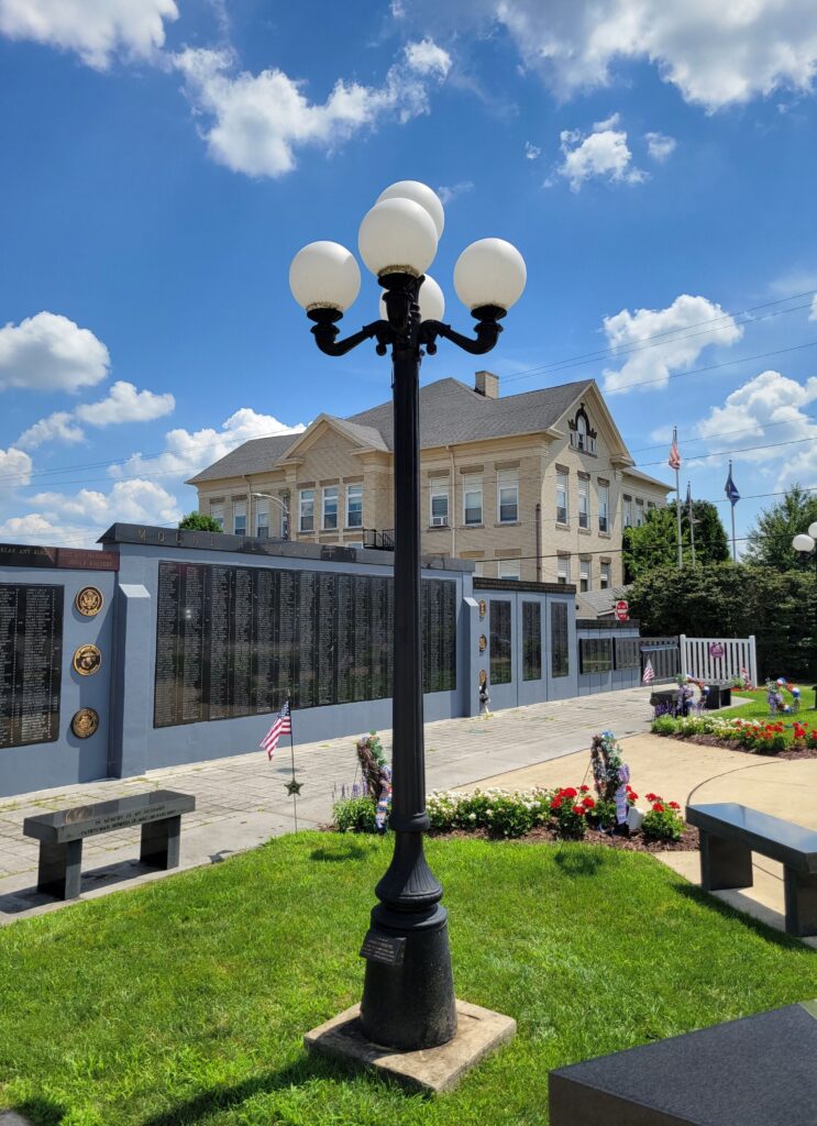 JOSEPH POTOCKI PFC WAR MEMORIAL LIGHT POLE