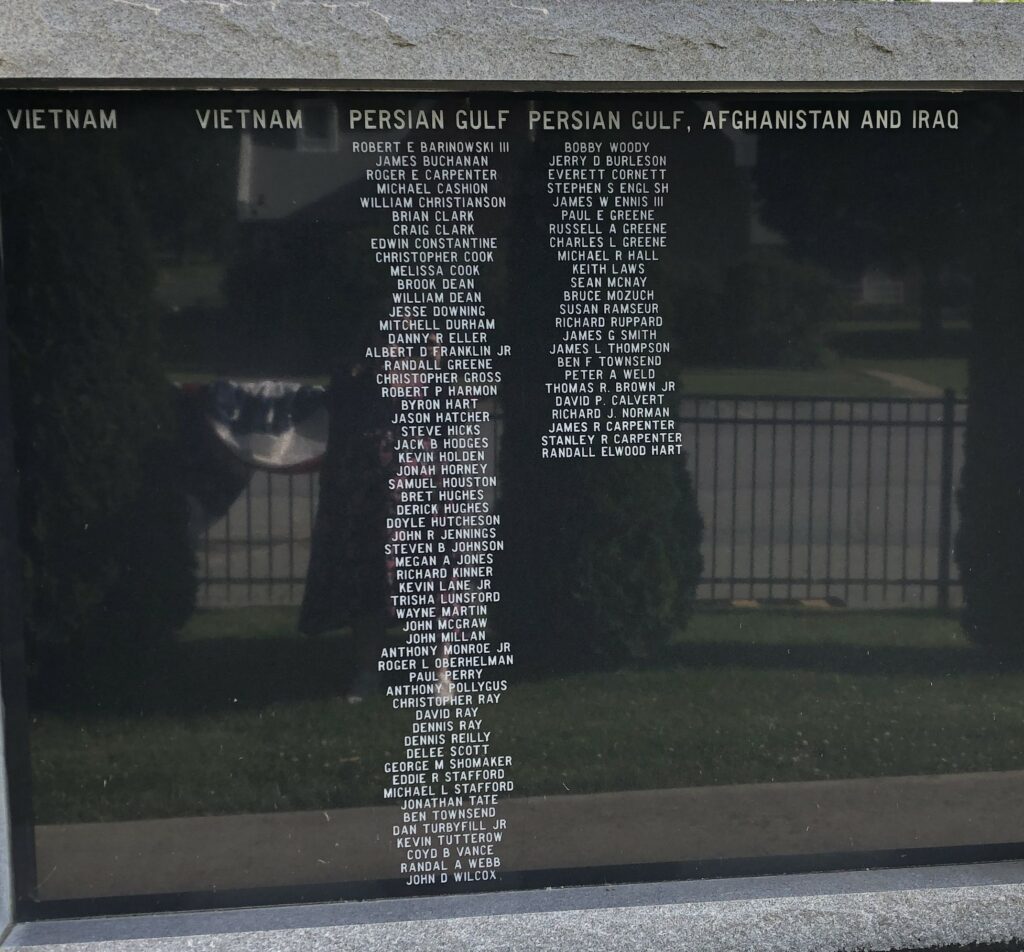 AVERY COUNTY SALUTE TO VETERANS MEMORIAL PLAQUE P