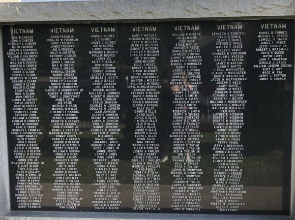 AVERY COUNTY SALUTE TO VETERANS MEMORIAL PLAQUE O