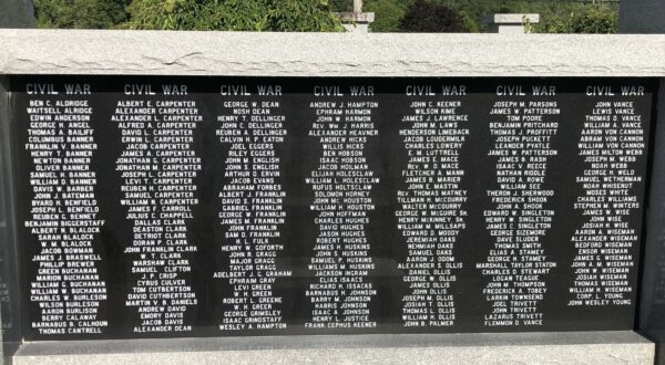 AVERY COUNTY SALUTE TO VETERANS MEMORIAL PLAQUE C