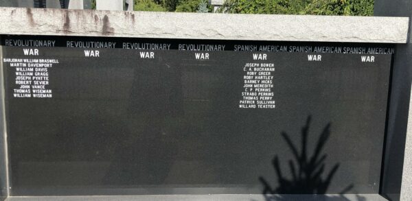 AVERY COUNTY SALUTE TO VETERANS MEMORIAL PLAQUE B