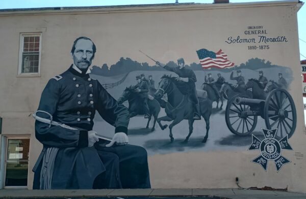 GENERAL SOLOMON MEREDITH CIVIL WAR MEMORIAL MURAL