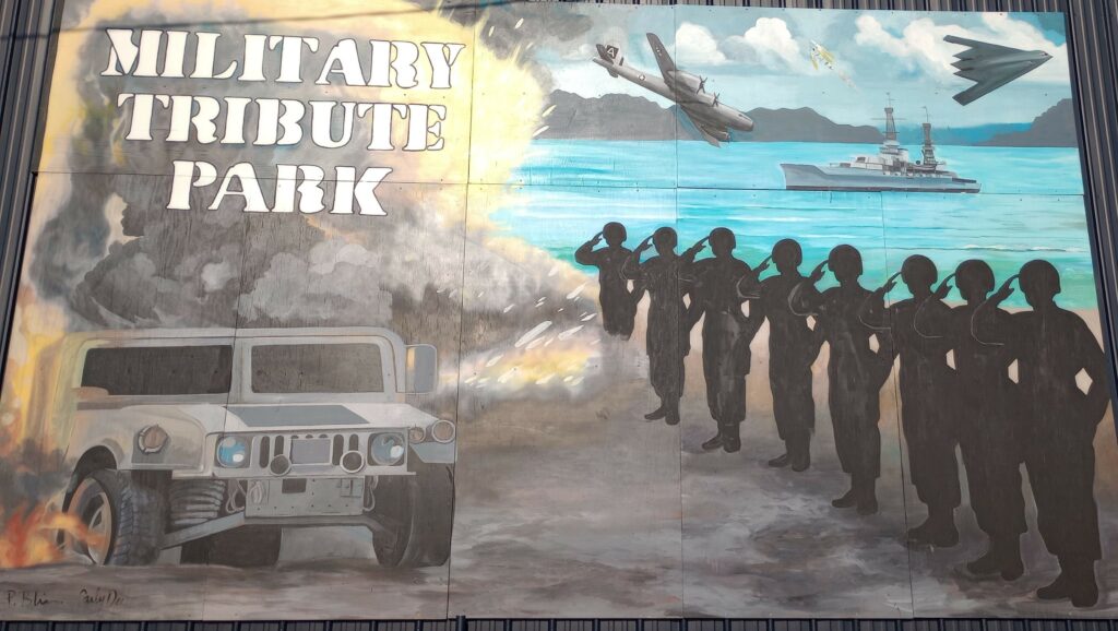 MILITARY TRIBUTE PARK MEMORIAL ART