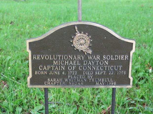 CAPTAIN MICHAEL DAYTON WAR MEMORIAL MARKER