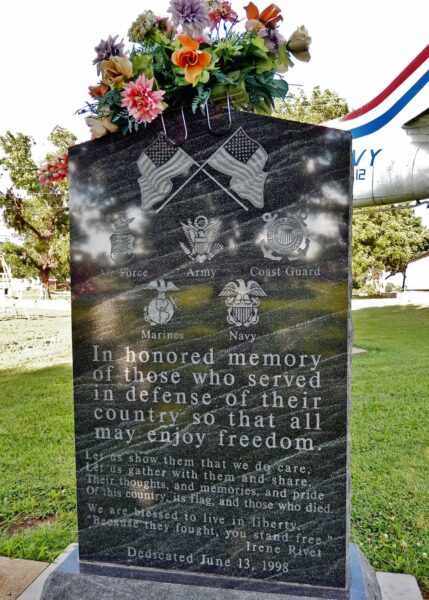 PURDY WAR VETERANS MEMORIAL AIRCRAFT