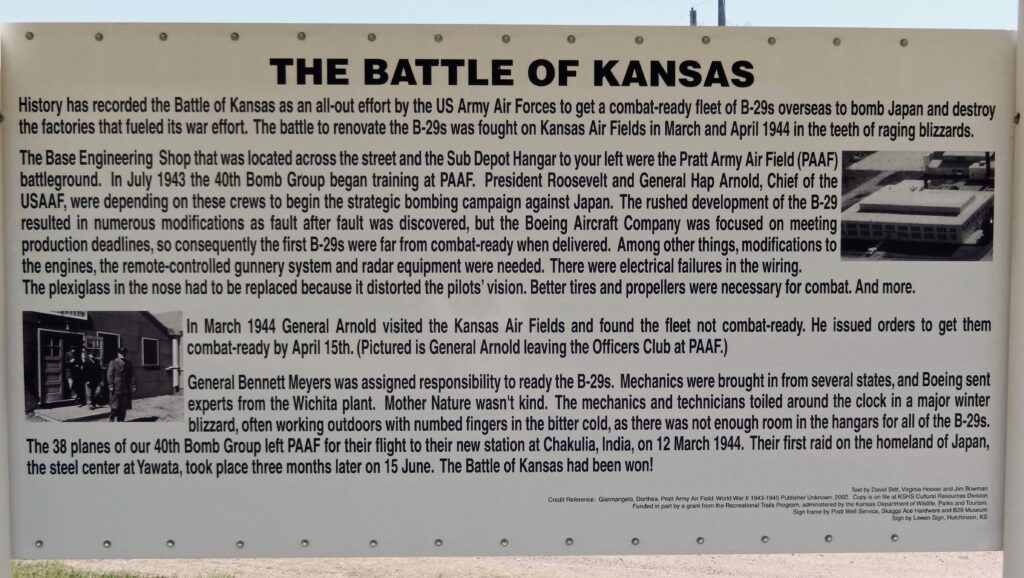 THE BATTLE OF KANSAS WAR MEMORIAL PANEL