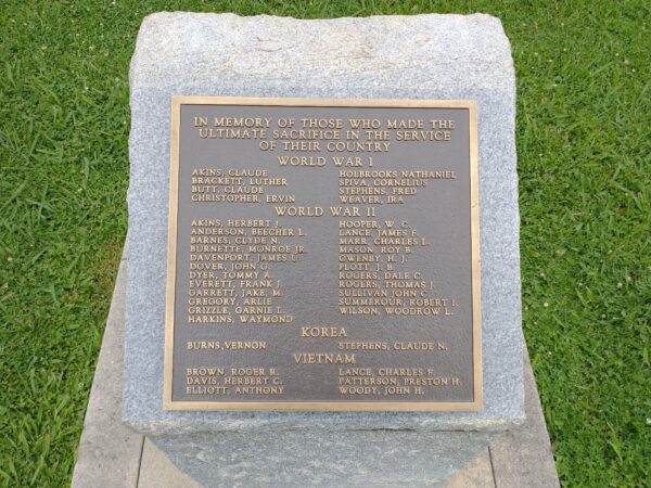 UNION COUNTY, GEORGIA ULTIMATE SACRIFICE WAR MEMORIAL