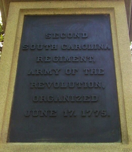 TO THE DEFENDERS OF FORT MOULTRIE WAR MEMORIAL PLAQUE B
