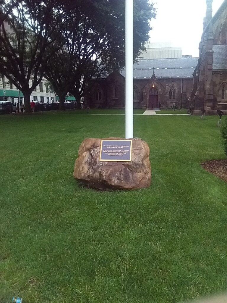 PATERSON DIOCESE VETERANS MEMORIAL PLAQUE