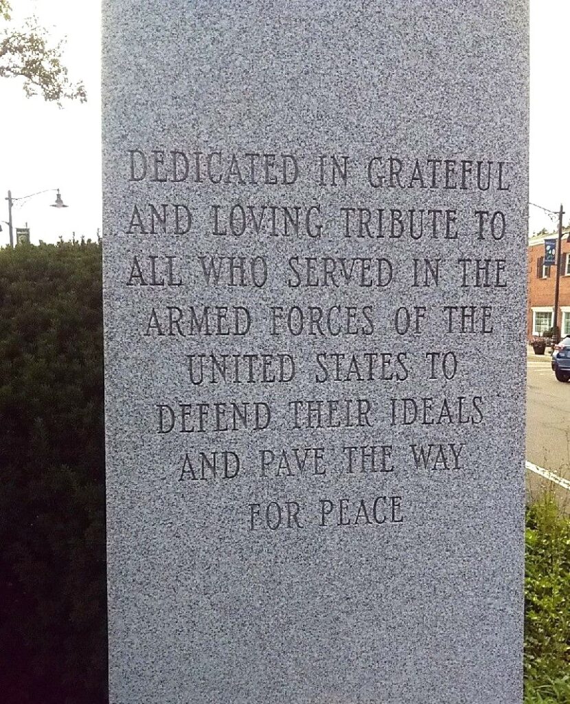 ROTARY CLUB OF DENVILLE VETERANS MEMORIAL CLOSE-UP